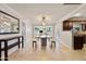 Spacious dining area with granite top table and benches at 127 E Garfield St, Tempe, AZ 85288