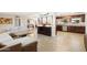 Open living area with a view into the kitchen at 127 E Garfield St, Tempe, AZ 85288