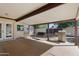 Covered patio with swing and built in grill at 127 E Garfield St, Tempe, AZ 85288