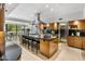 Modern kitchen with large island and stainless steel appliances at 6644 E Exeter Blvd, Scottsdale, AZ 85251