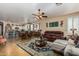 Open concept living and kitchen area with tile floors at 19104 N Smith Dr, Maricopa, AZ 85139