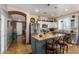 Kitchen with granite island and stainless steel appliances at 19104 N Smith Dr, Maricopa, AZ 85139