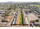 Aerial view of community with pool and landscaping at 711 E Laurel Dr # 21, Casa Grande, AZ 85122