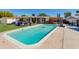 Sparkling clean rectangular swimming pool at 7830 N 17Th Ave, Phoenix, AZ 85021