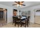 Bright dining room featuring a wood table and six chairs at 7830 N 17Th Ave, Phoenix, AZ 85021