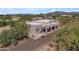 Aerial view showing home's unique features and landscaping at 38332 N 25Th Ave, Phoenix, AZ 85086