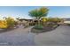 Landscaped front yard with a brick walkway at 6762 W Hombre Rd, San Tan Valley, AZ 85144