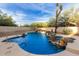 Stunning kidney-shaped pool with waterfall feature at 29851 N 78Th Way, Scottsdale, AZ 85266