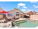 Relaxing backyard oasis with a sparkling pool and spa at 18809 N 39Th Way, Phoenix, AZ 85050