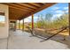 Covered patio overlooking desert landscape at 44811 N 12Th St, New River, AZ 85087