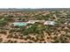 Community overview featuring a pool and surrounding homes at 3730 E Cat Balue Dr, Phoenix, AZ 85050