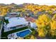 Aerial view of the home and the surrounding landscape at 4333 E Mcdonald Dr, Phoenix, AZ 85018