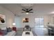 Virtually staged living room featuring modern furniture and patio access at 2625 E 10Th St, Tempe, AZ 85288