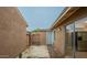 Private backyard with gravel landscaping and storage shed at 2625 E 10Th St, Tempe, AZ 85288