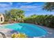 Relaxing kidney-shaped pool with surrounding landscaping at 5221 E Thunder Hawk Rd, Cave Creek, AZ 85331