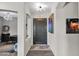 Bright and spacious entryway with dark hardwood floors at 5221 E Thunder Hawk Rd, Cave Creek, AZ 85331