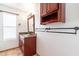 Bathroom with granite vanity, wood cabinets, and tiled shower/tub at 16410 S 46Th Pl, Phoenix, AZ 85048
