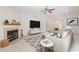 Bright and spacious living room with fireplace and neutral decor at 16410 S 46Th Pl, Phoenix, AZ 85048