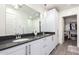 Modern bathroom with double vanity and walk-in shower at 7300 E Earll Dr # 1012, Scottsdale, AZ 85251