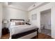 Bright bedroom with a comfortable bed and ensuite bathroom at 7300 E Earll Dr # 1012, Scottsdale, AZ 85251