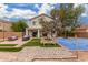 House with backyard patio and basketball court at 42999 W Samuel Dr, Maricopa, AZ 85138