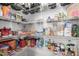 Well-organized pantry with ample shelving at 42999 W Samuel Dr, Maricopa, AZ 85138