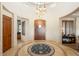 Elegant entryway with high ceilings and a circular floor plan at 36482 N Boulder View Dr, Scottsdale, AZ 85262