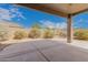 Covered patio perfect for outdoor relaxation at 6599 E Casa De Leon Ln, Gold Canyon, AZ 85118
