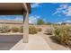 Landscaped backyard with gravel and desert plants at 6599 E Casa De Leon Ln, Gold Canyon, AZ 85118