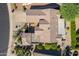 Aerial view of single-story home with landscaped yard at 20340 N Canyon Whisper Dr, Surprise, AZ 85387