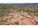 Aerial view showing new home lots in a luxury community with mountain views at 10610 E Stoney Cir, Scottsdale, AZ 85262