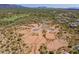 Aerial view of new home lots available in a guard gated community at 10610 E Stoney Cir, Scottsdale, AZ 85262