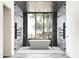 Spa-like bathroom with large shower and soaking tub at 10610 E Stoney Cir, Scottsdale, AZ 85262