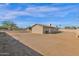 Large, empty backyard with gravel at 2802 W Adams St, Phoenix, AZ 85009