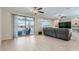 Living room with sliding doors leading to the backyard at 18926 N 259Th Ave, Buckeye, AZ 85396