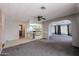 Bright living room with a view into the kitchen at 205 S Higley Rd # 286, Mesa, AZ 85206