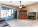 Gathering room with sliding glass doors to pool area at 786 W Jahns Dr, Casa Grande, AZ 85122