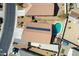 Aerial view of a house with solar panels and a swimming pool in a residential area at 786 W Jahns Dr, Casa Grande, AZ 85122