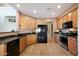 Spacious kitchen with ample cabinetry, stainless steel appliances, and a large island at 18516 W Sweet Acacia Dr, Goodyear, AZ 85338