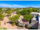 Property features a large patio, lush landscaping and mountain views at 6610 E Barwick Dr, Cave Creek, AZ 85331