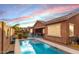 Sparkling blue pool with patio furniture, a great backyard feature! at 2247 E Indian Wells Dr, Gilbert, AZ 85298