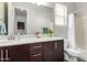 Bathroom with double sinks and a shower/tub combo at 2247 E Indian Wells Dr, Gilbert, AZ 85298