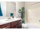 Clean bathroom with single sink and shower/tub combo at 2247 E Indian Wells Dr, Gilbert, AZ 85298