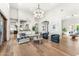 Open living room with hardwood floors and modern decor at 8742 E Villa Cassandra Dr, Scottsdale, AZ 85266