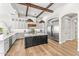 Gourmet kitchen boasts a large island, stainless steel appliances, and hardwood floors at 8742 E Villa Cassandra Dr, Scottsdale, AZ 85266