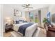 Bright bedroom with wood floors and large windows at 8742 E Villa Cassandra Dr, Scottsdale, AZ 85266