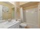 Clean bathroom with a bathtub, toilet and sink at 2705 W Summit Pl, Chandler, AZ 85224