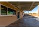 Covered patio with tile flooring, adjacent to a refreshing pool at 2705 W Summit Pl, Chandler, AZ 85224