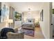 Charming bedroom with a queen bed and soft color palette at 10422 E Mark Ln, Scottsdale, AZ 85262