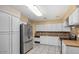 Kitchen with white cabinets, stainless steel appliances, and tile flooring at 5850 W Cheery Lynn Rd, Phoenix, AZ 85031